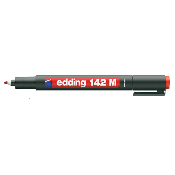 Edding Asetat Kalemi Permanent M Seri 1 MM Kırmızı 142 M