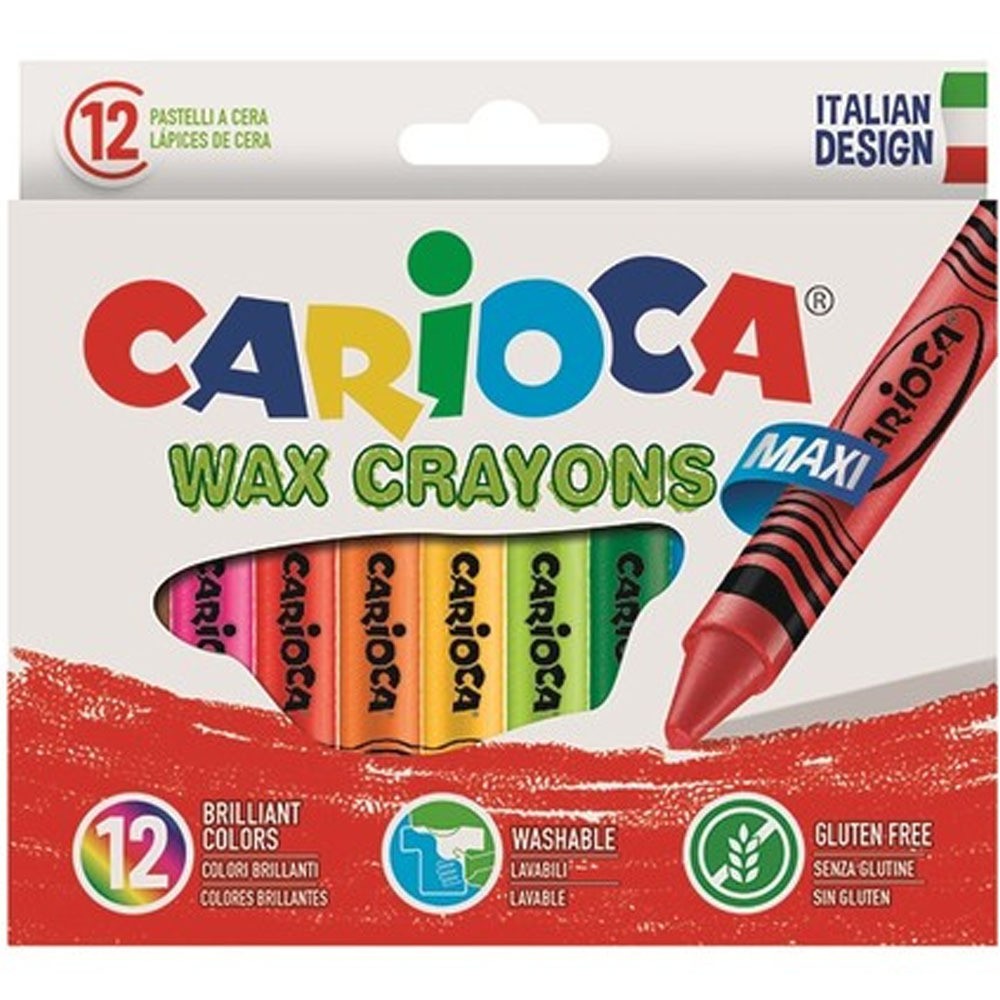 Carioca Pastel Boya Wax Maxı Yıkanabilir 12 Li 42369