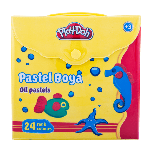 Play-Doh Pastel Boya Çantalı 24 Renk PLAY-PA007