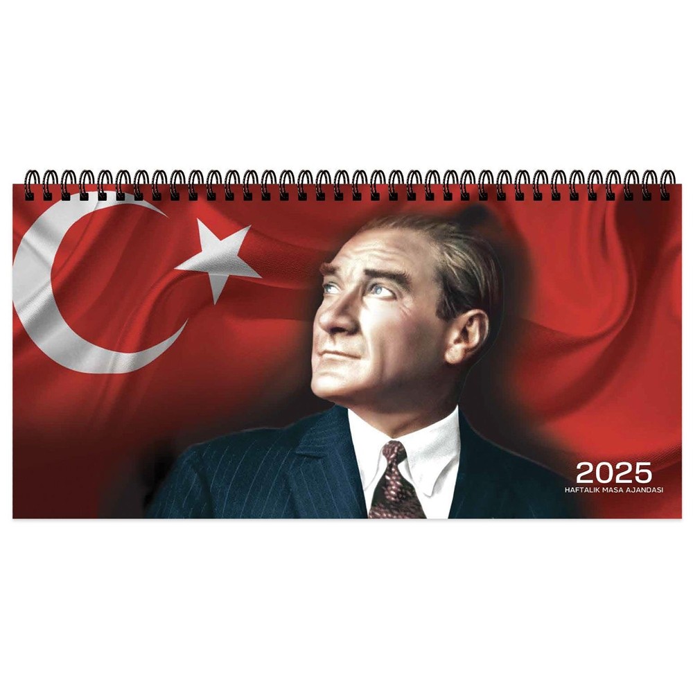 Keskin Color Spr.Masa Ajandası-Atatürk 16x33,5 Aj-66 2025