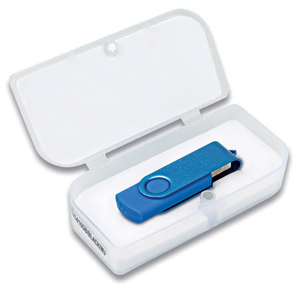 223305-16 EŞREFOĞULLARI LACİVERT DÖNER KAPAKLI USB BELLEK (16 GB)