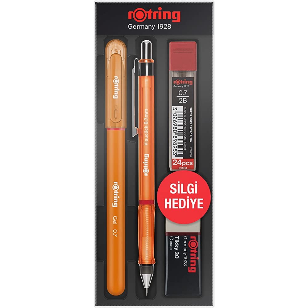 Rotring Visuclick+jel Okul Seti-0.5 MM Turuncu