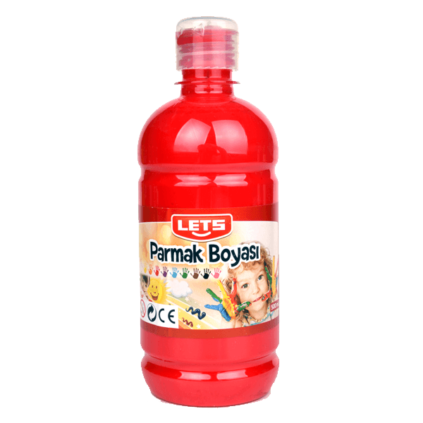 Lets Parmak Boyası 500 ML Kırmızı L-5004