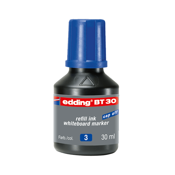 Edding Tahta Kalem Mürekkebi Damlalıklı 30 ML Mavi BT30