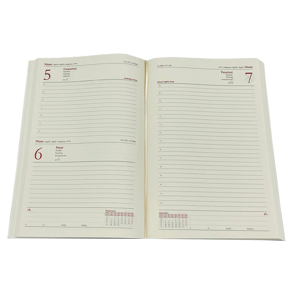 301104 ÜMİTKÖY KIRMIZI TARİHLİ AJANDA (17X24 CM)