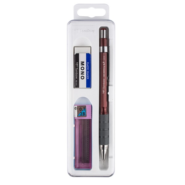 Tombow Okul Seti 0.7 MM Bordo SH-300