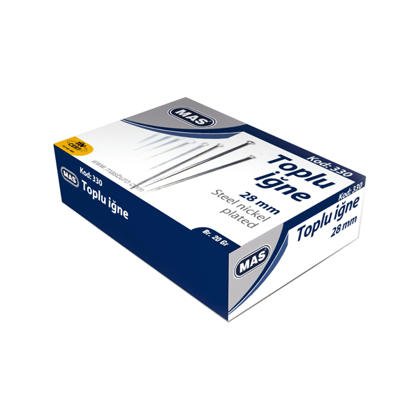 Mas Toplu İğne Nikel 28 MM 20 GR 330