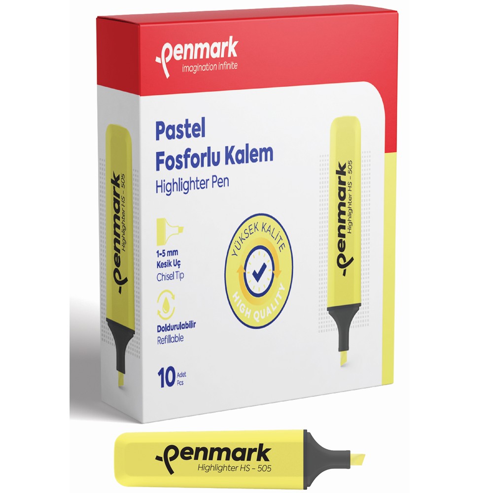 Penmark Fosforlu Kalem Pastel Limoni HS 505