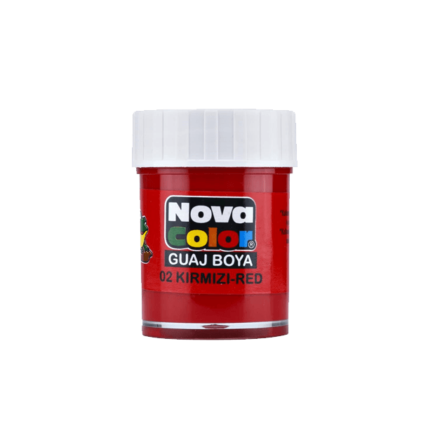 Nova Color Guaj Boya Şişe 12 Lİ Kırmızı NC-104