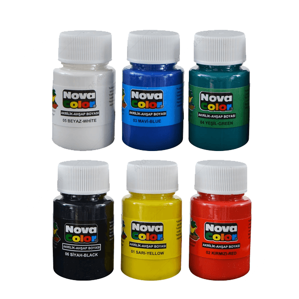 Nova Color Akrilik Boya 6 Renk 30 CC NC-180