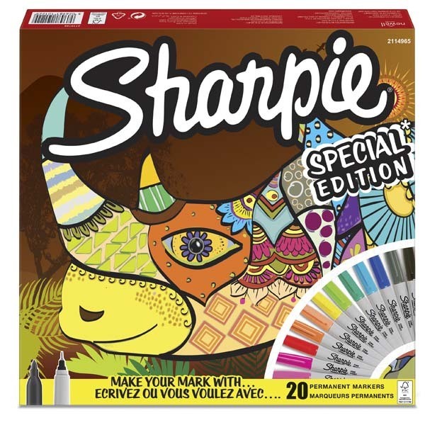 Sharpie Markör Permanent Fine 20 Li Gergedan 2110122