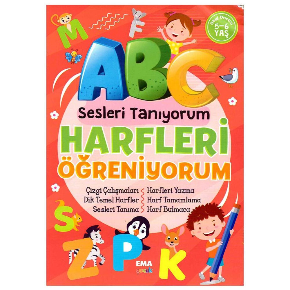 Ema Sesleri Tanıyorum Harfleri Öğr.5-6 Yaş