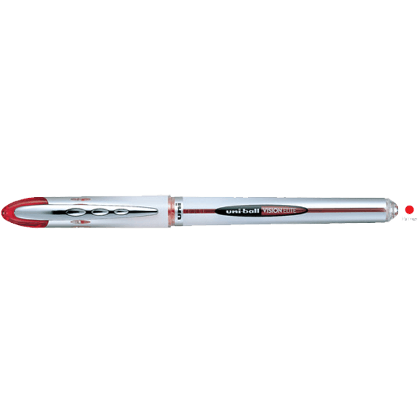 Uni-Ball Roller Kalem Vision Elite Bilye Uç 0.8 MM Kırmızı UB-200