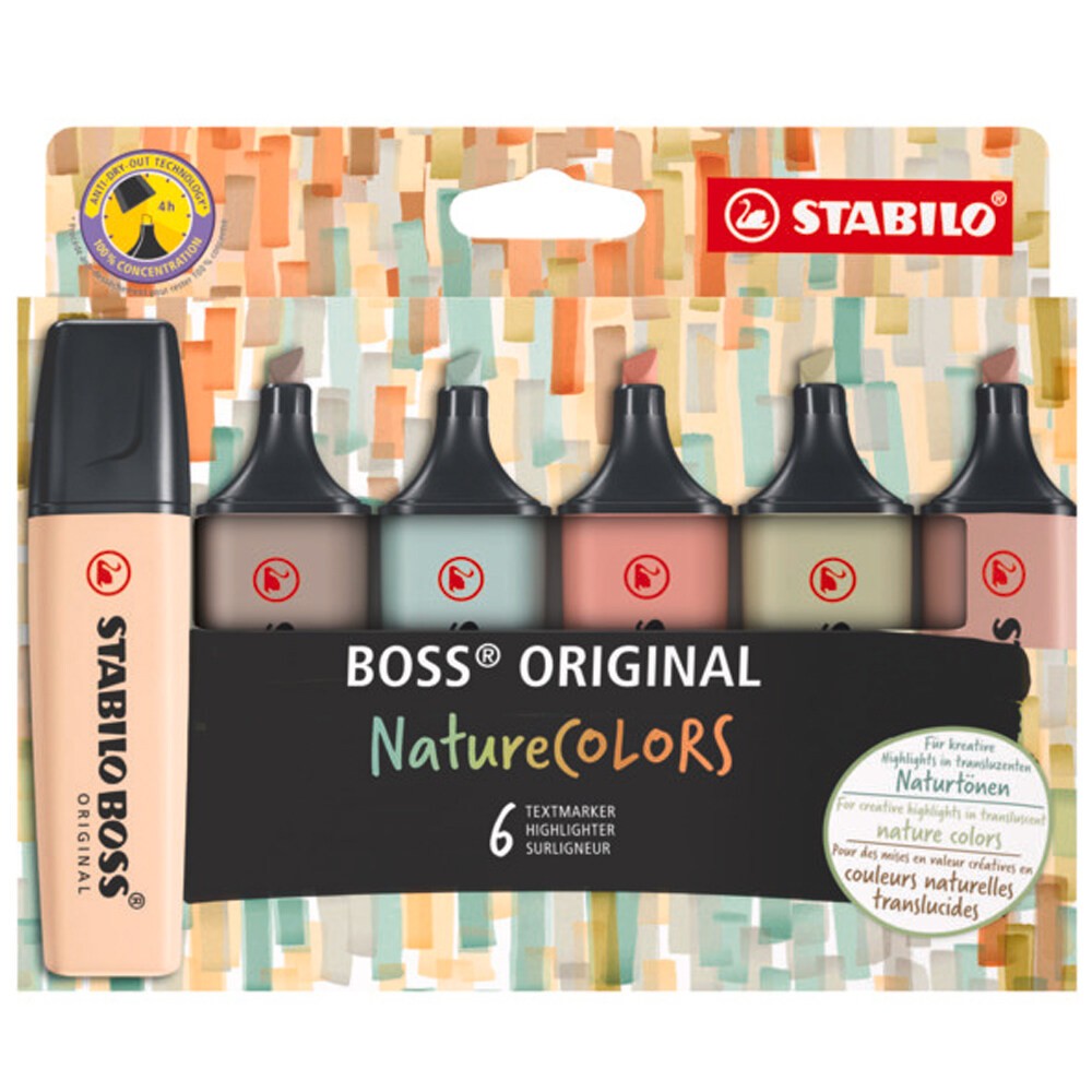 Stabilo Fosforlu Kalem Boss Naturecolors 6er Etui 70/6-2-2 