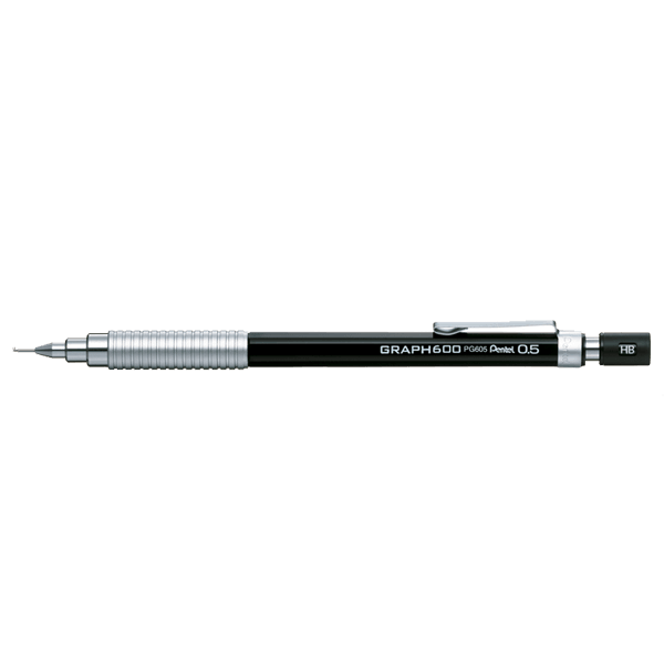 Pentel Çizim Kalemi Graph 600 0.5 MM Siyah PG605-A