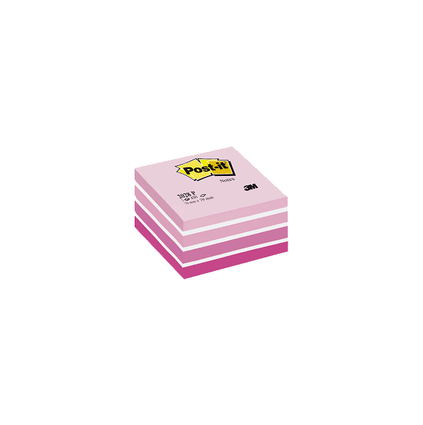 Post-it Yapışkanlı Not Kağıdı Küp 450 YP 76x76 Pembe Tonları 2028-P