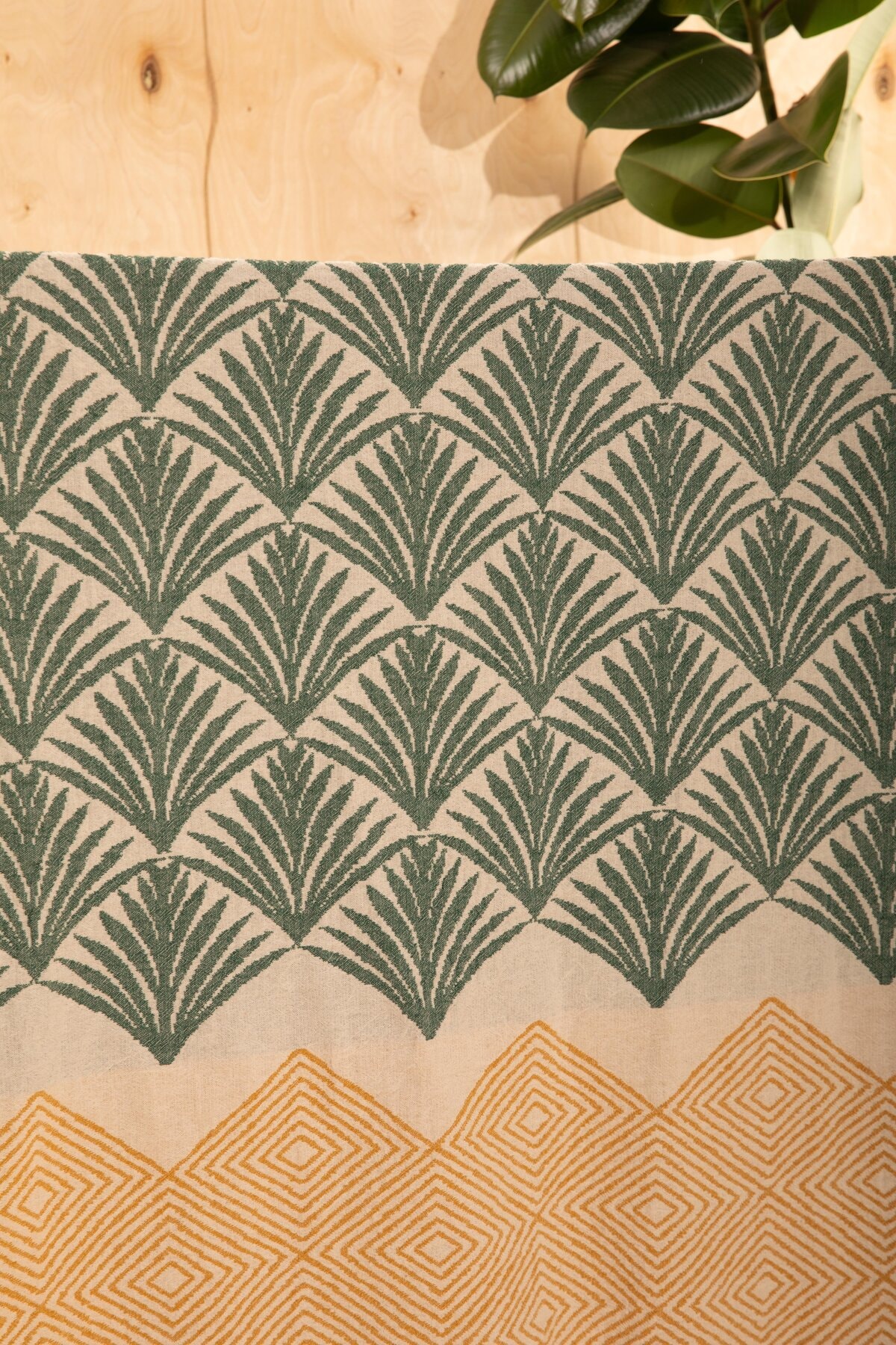 %100 Pamuk Pan Desenli Çok Amaçlı Koltuk Şalı 130 x 170 (Kırlentsiz)