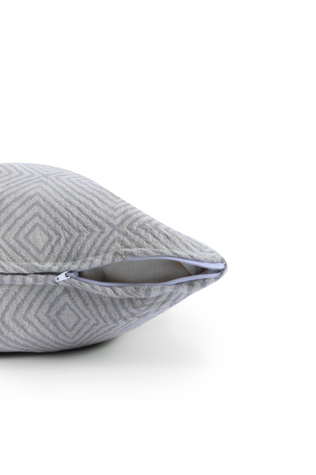 Pan %100 Pamuklu Fermuarlı Dekoratif Kırlent Kılıfı 45x45