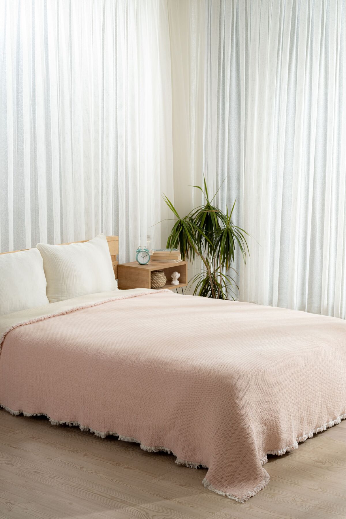 Premium Müslin Yorgan 240x260 cm 100% Pamuk, Türkiye Üretimi, Hafif ve Nefes Alabilen