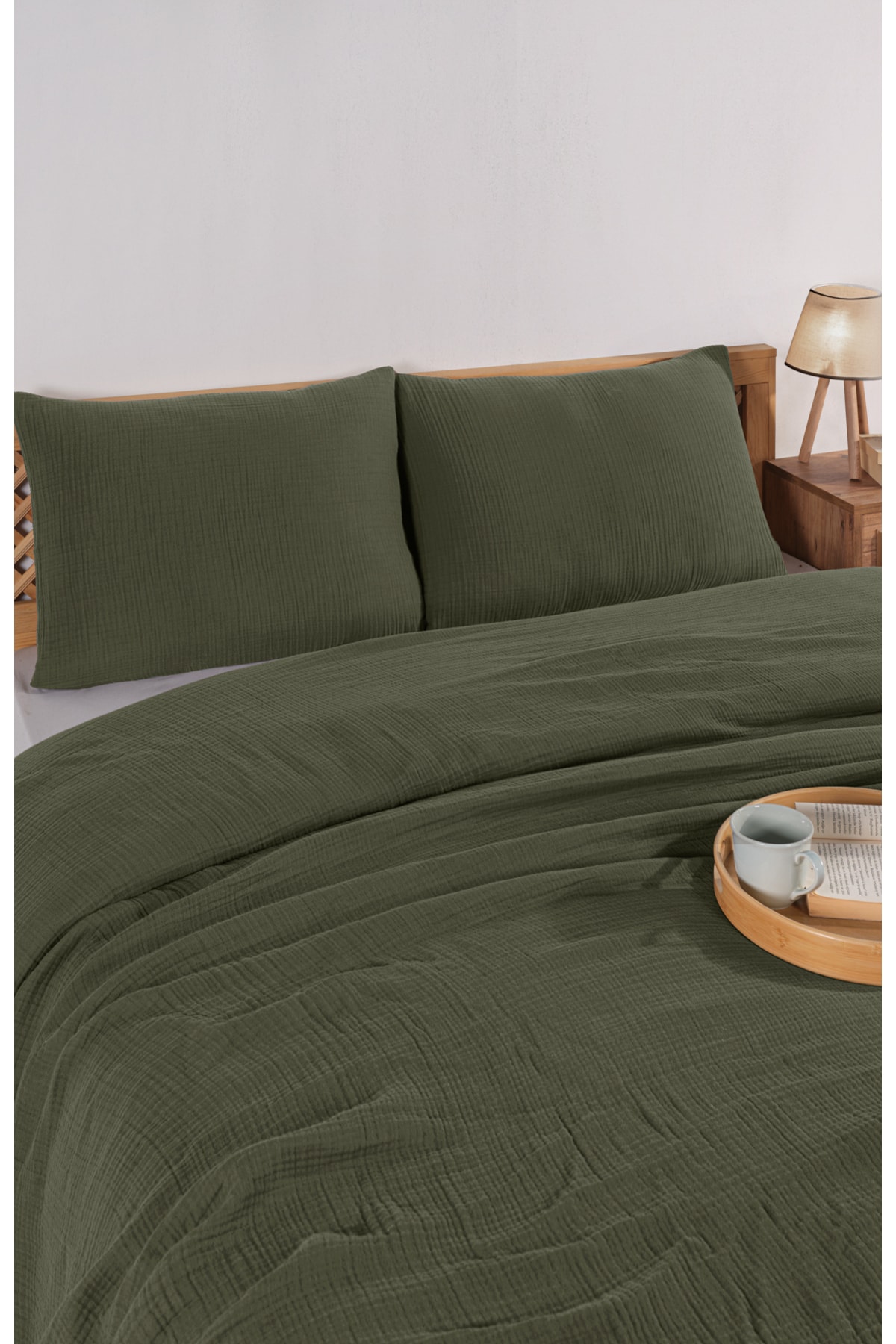 Müslin Tek Kişilik Yatak Örtüsü Seti 180 X 230 Cm, 2 Parça, Yazlık Yastık Kılıfı Ve Pike Takımı