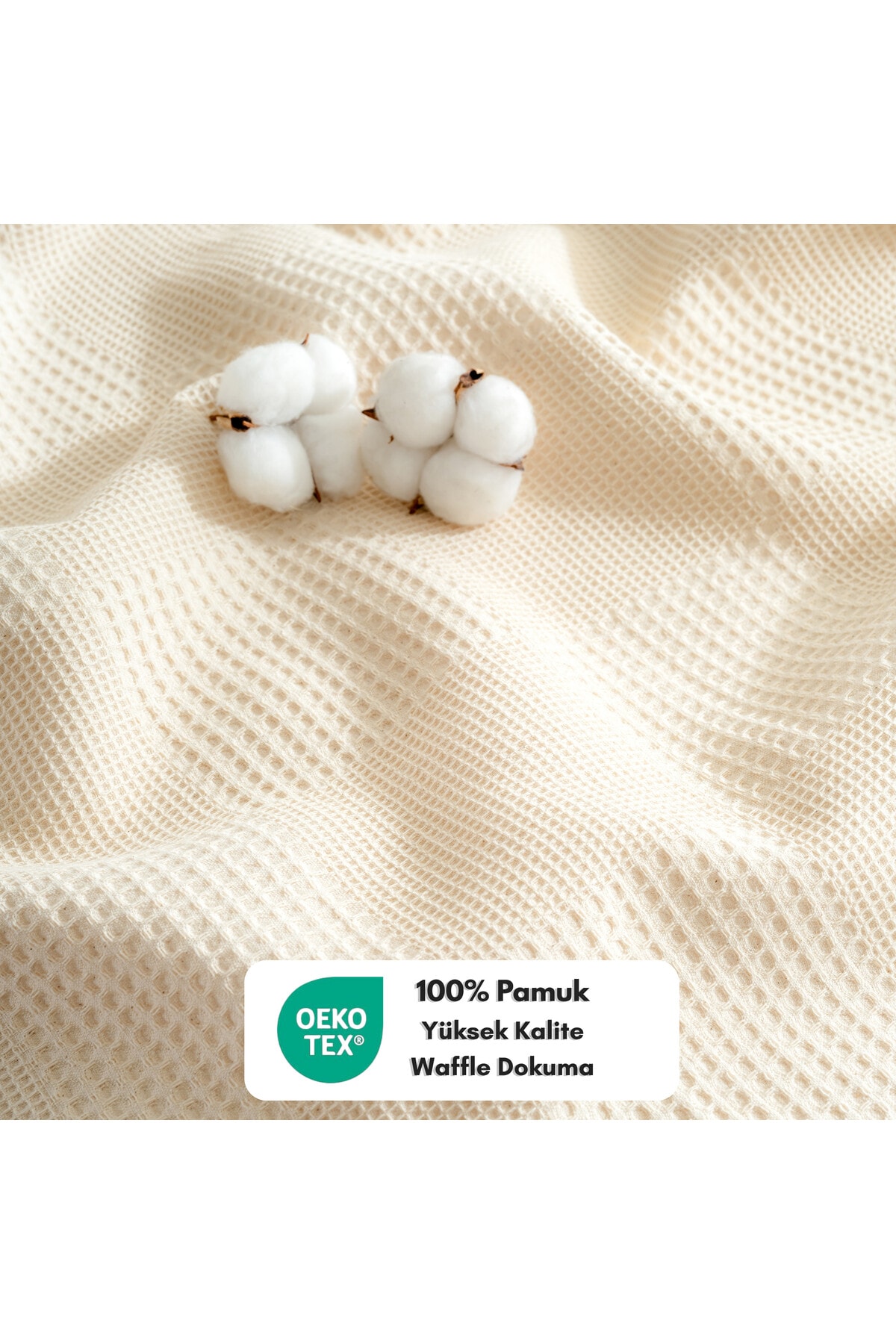 Waffle Pike Yatak Örtüsü Çift Kişilik - %100 Pamuk Hafif 4 Mevsim Kullanım Yüksek Kaliteli Pikeler