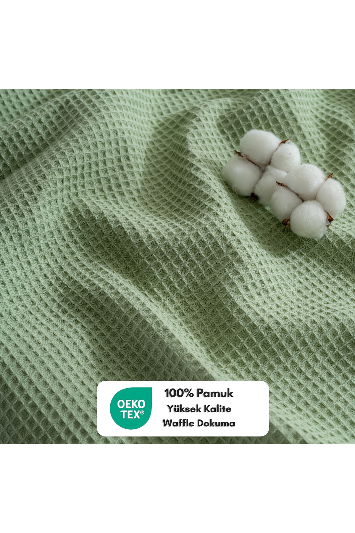 Pike Yatak Örtüsü Çift Kişilik Waffle - %100 Pamuk Hafif 4 Mevsim Havadar Yüksek Kaliteli Pikeler