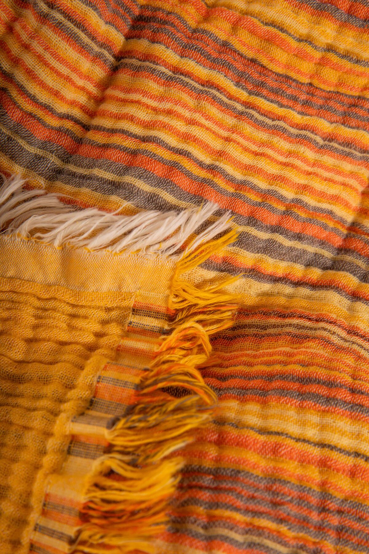 4 Katlı Müslin Çift Kişilik Yatak Örtüsü 'the Elements' 240x260cm