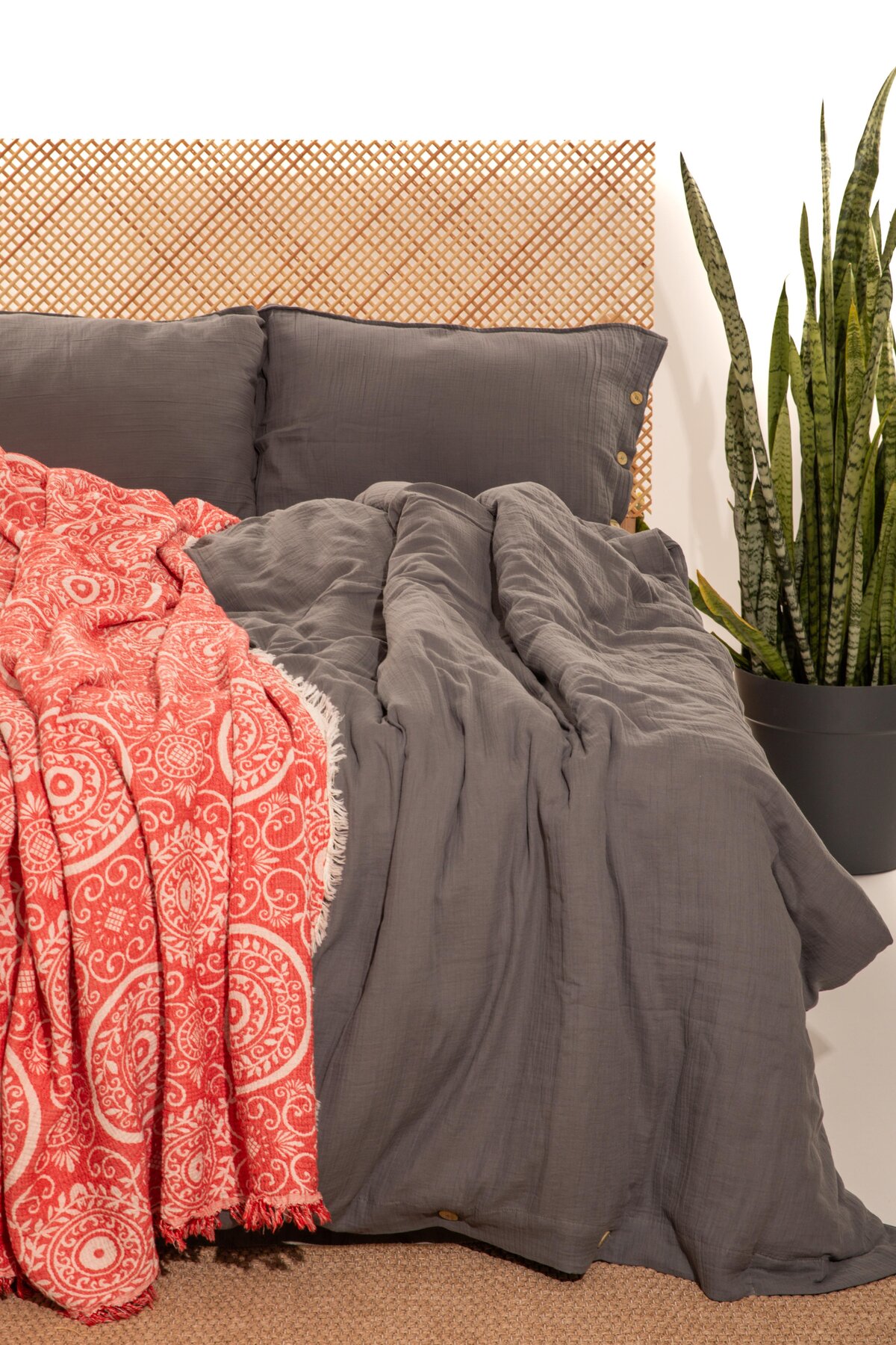 Şal Desen Yatak Örtüsü