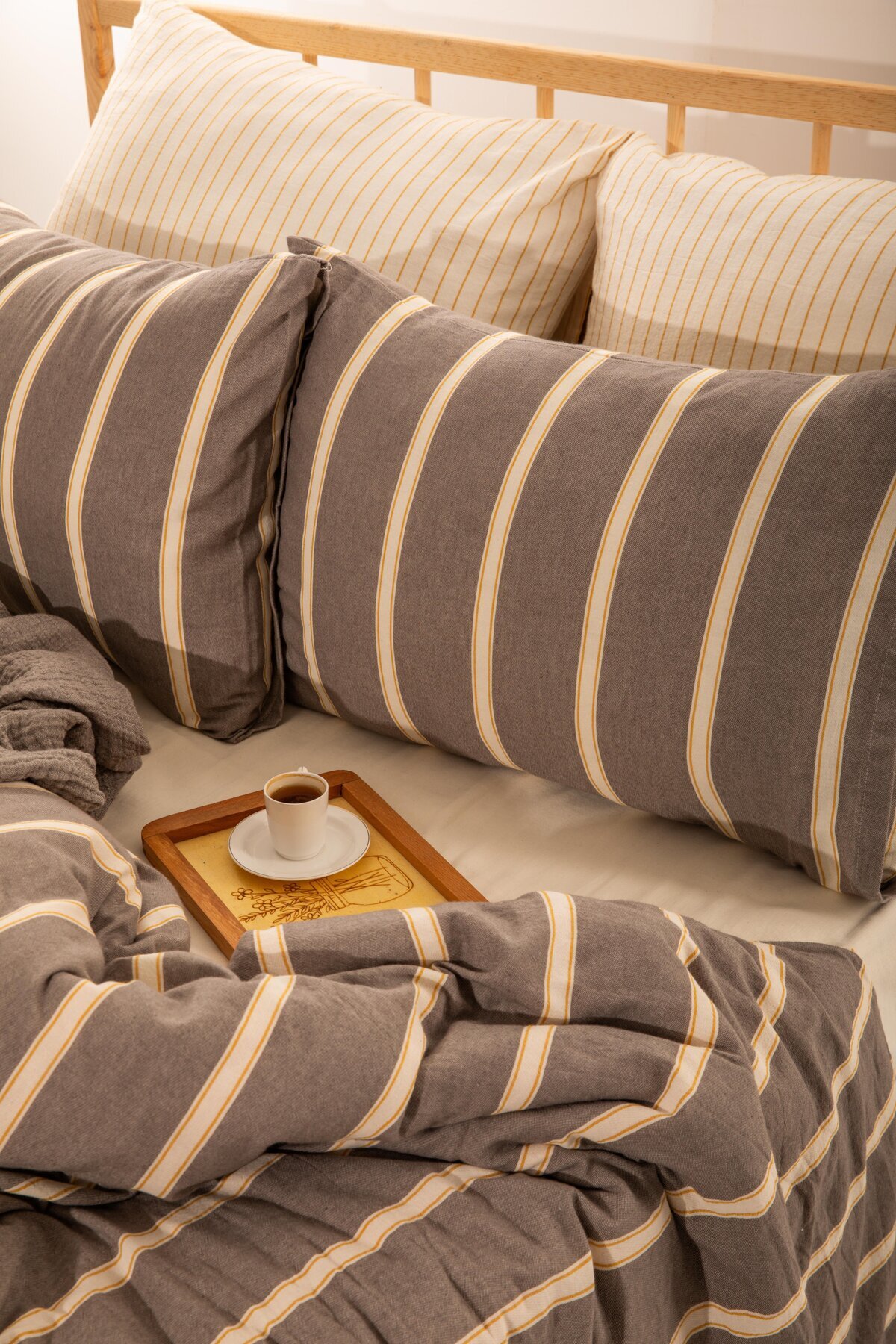 Stripy Dreams Premium Nevresim Takımı Çift Kişilik | Nevresim,4 Adet Yastık Kılıfı,düz Çarşaflı |