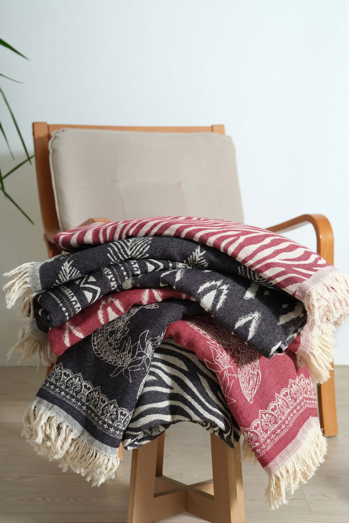 100% Pamuklu Koltuk Şalı TV Battaniyesi,130x170 cm Yüksek Kaliteli Pamuklu Kumaş