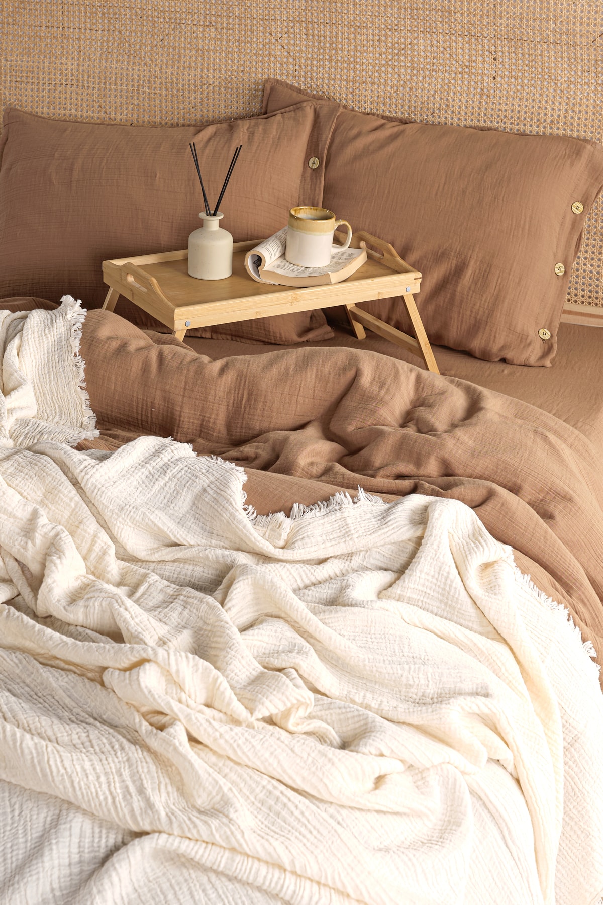 Cloudy Mood Müslin Tek Kişilik Nevresim Takımı | Nevresim,yastık Kılıfı,düz Çarşaflı |