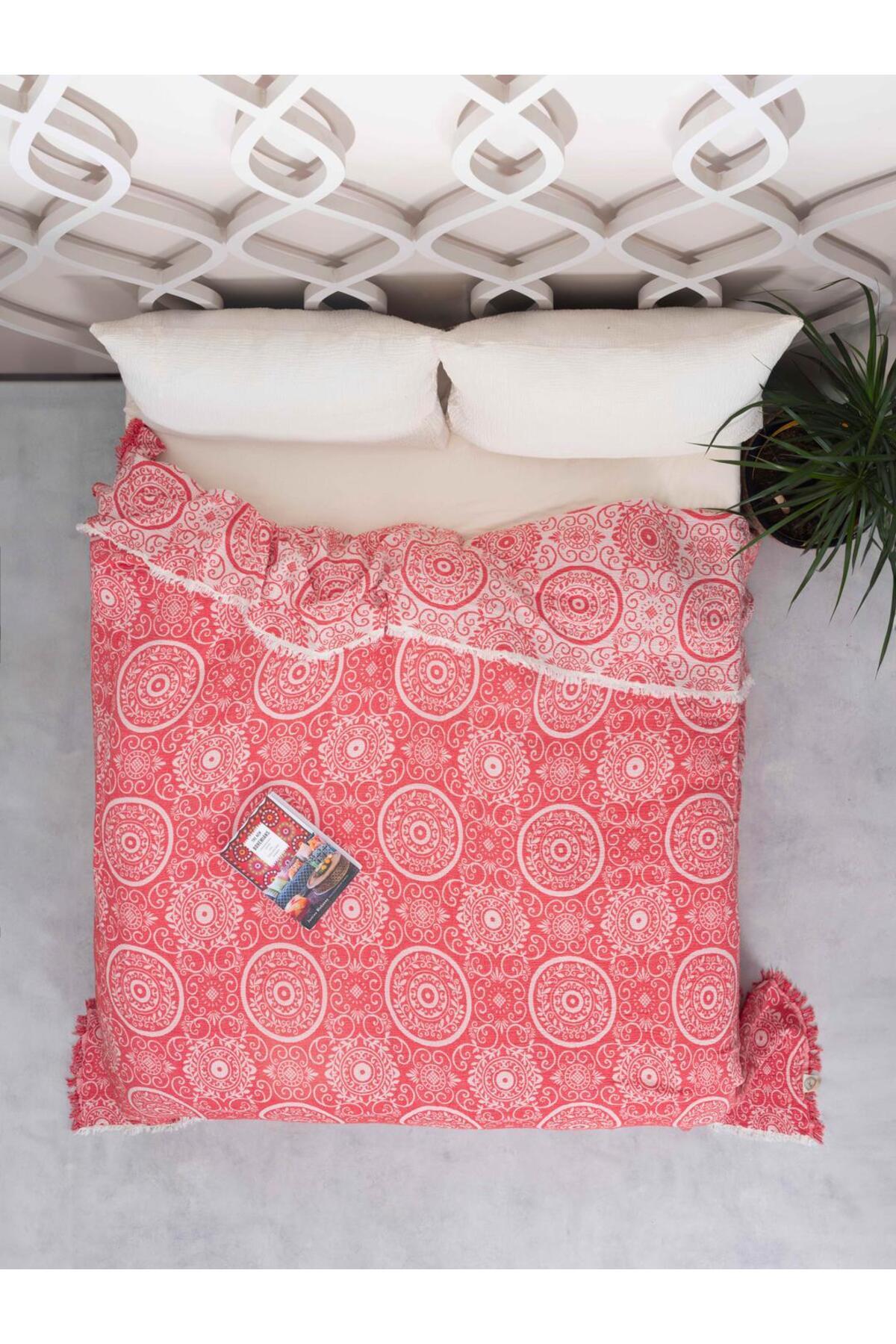 Şal Desen Yatak Örtüsü