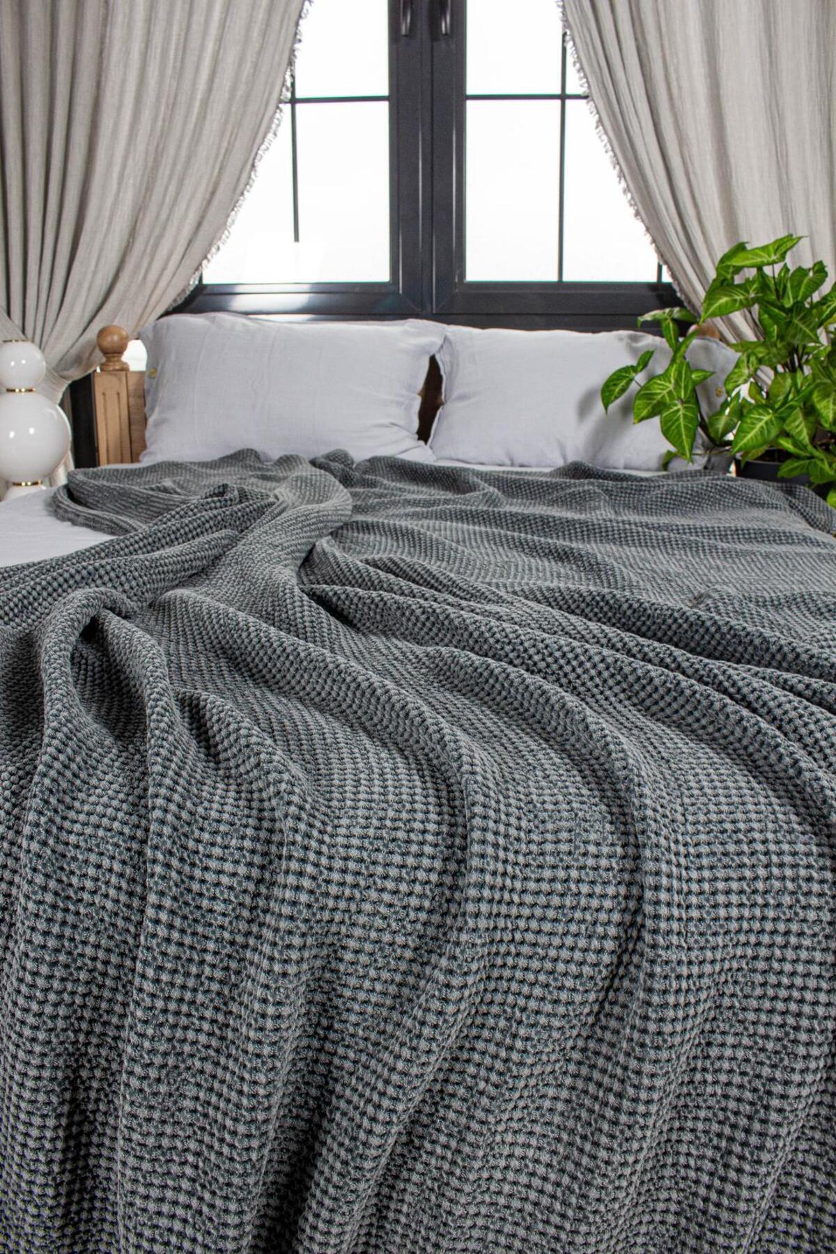 %100 Pamuk Huggy Premium Taşlamalı Pike Çift Kişilik 200 X 230