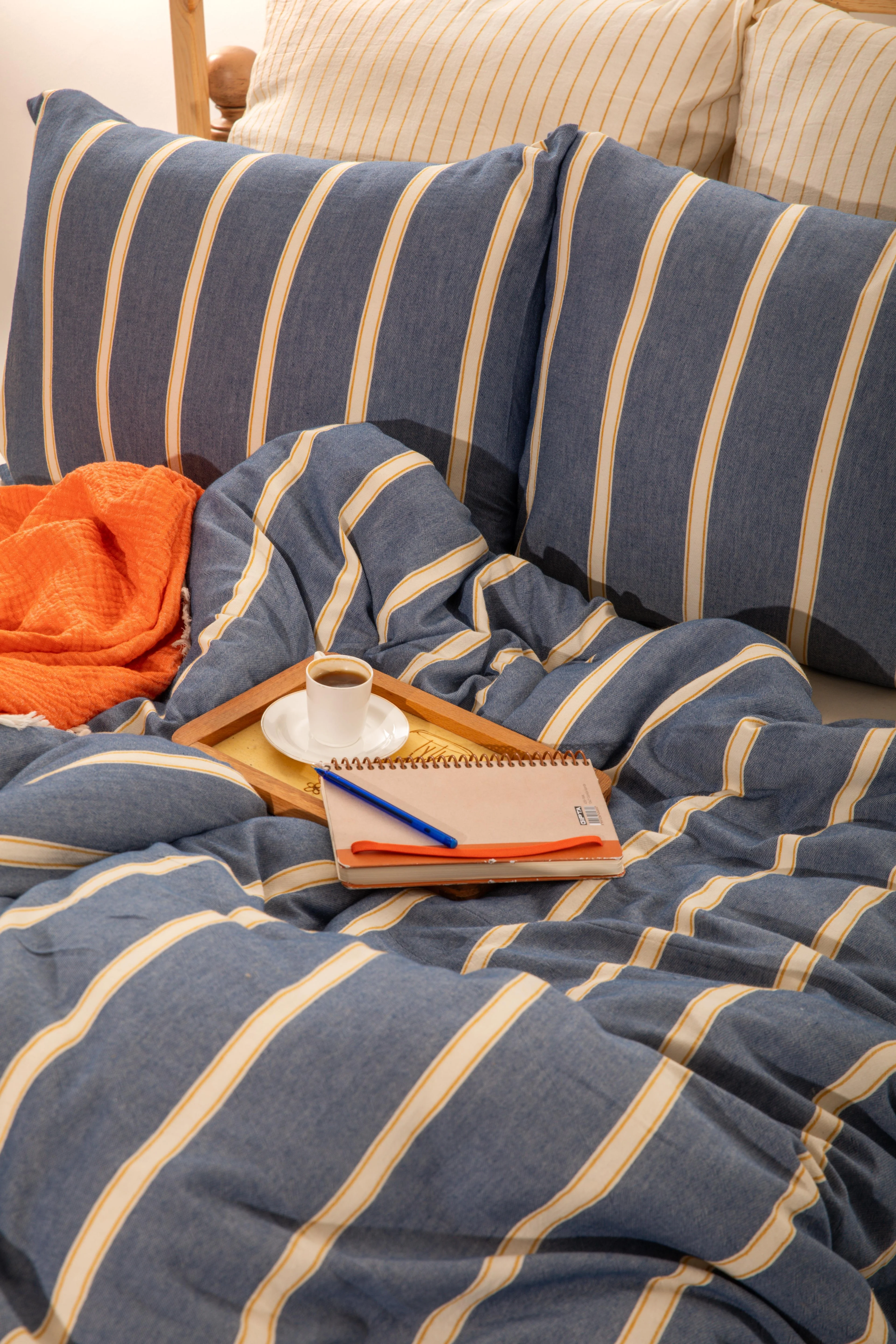 Stripy Dreams Premium Nevresim Takımı Çift Kişilik | Nevresim,4 Adet Yastık Kılıfı,düz Çarşaflı |