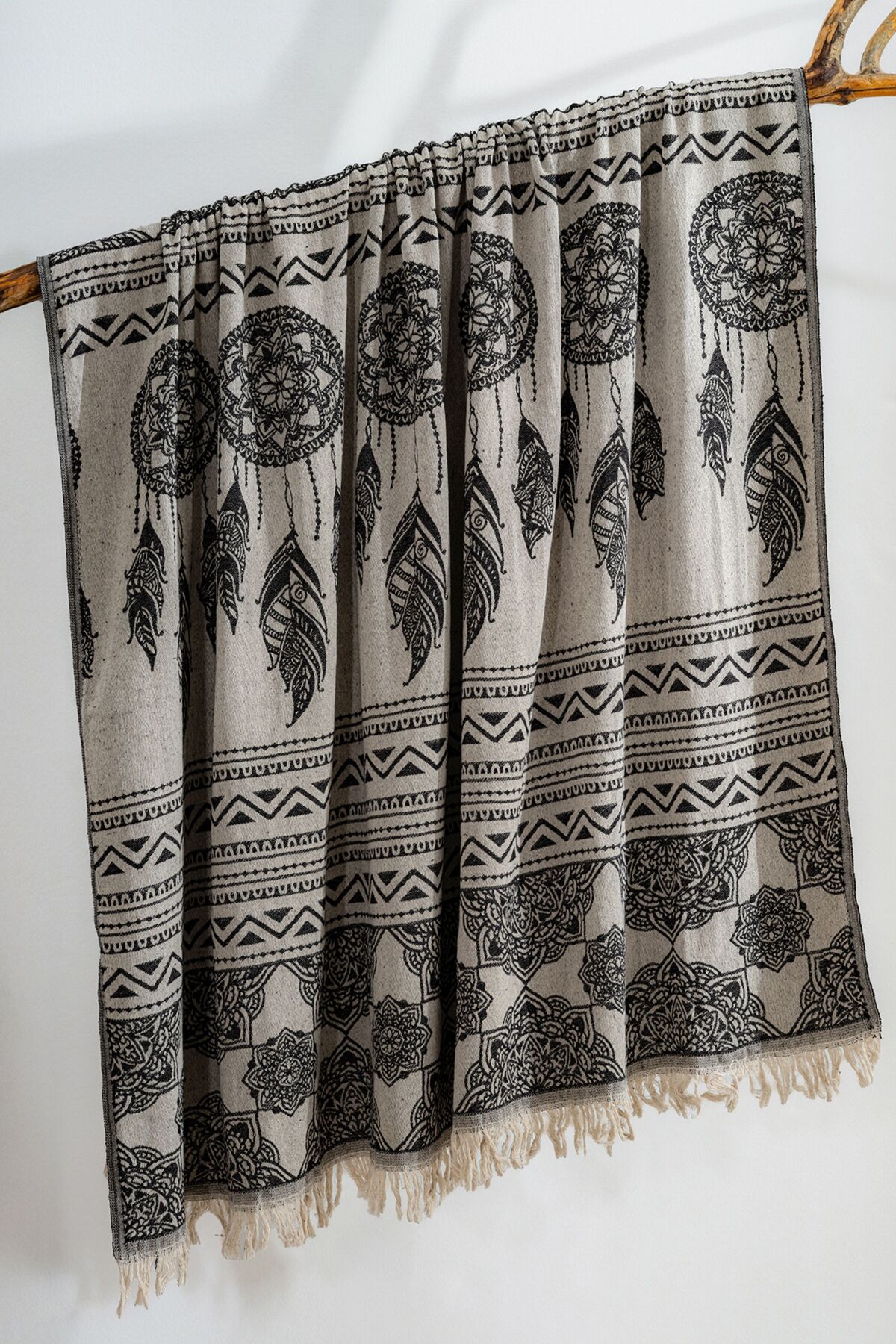 100% Pamuklu Koltuk Şalı TV Battaniyesi,130x170 cm Yüksek Kaliteli Pamuklu Kumaş