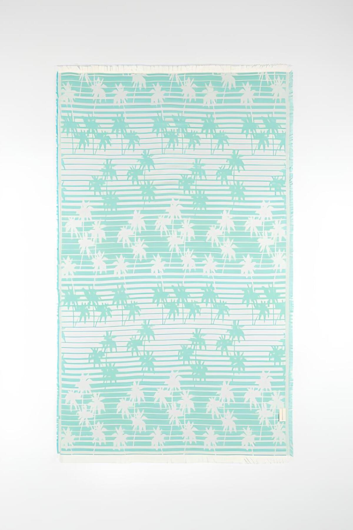 MylasaHome Palmiye Desenli Pamuklu Peştemal 90x150