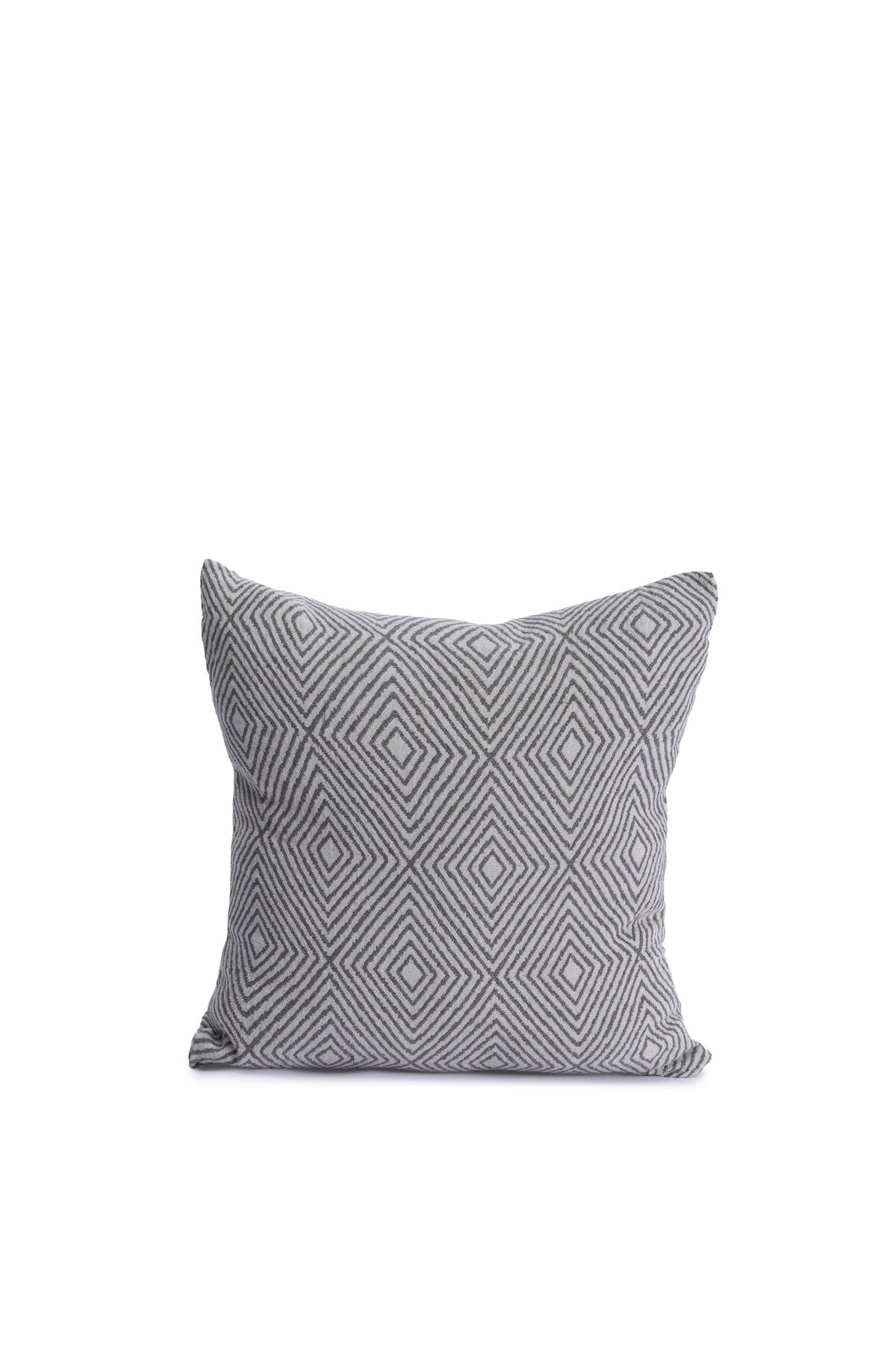 Pan %100 Pamuklu Fermuarlı Dekoratif Kırlent Kılıfı 45x45 - antrasit