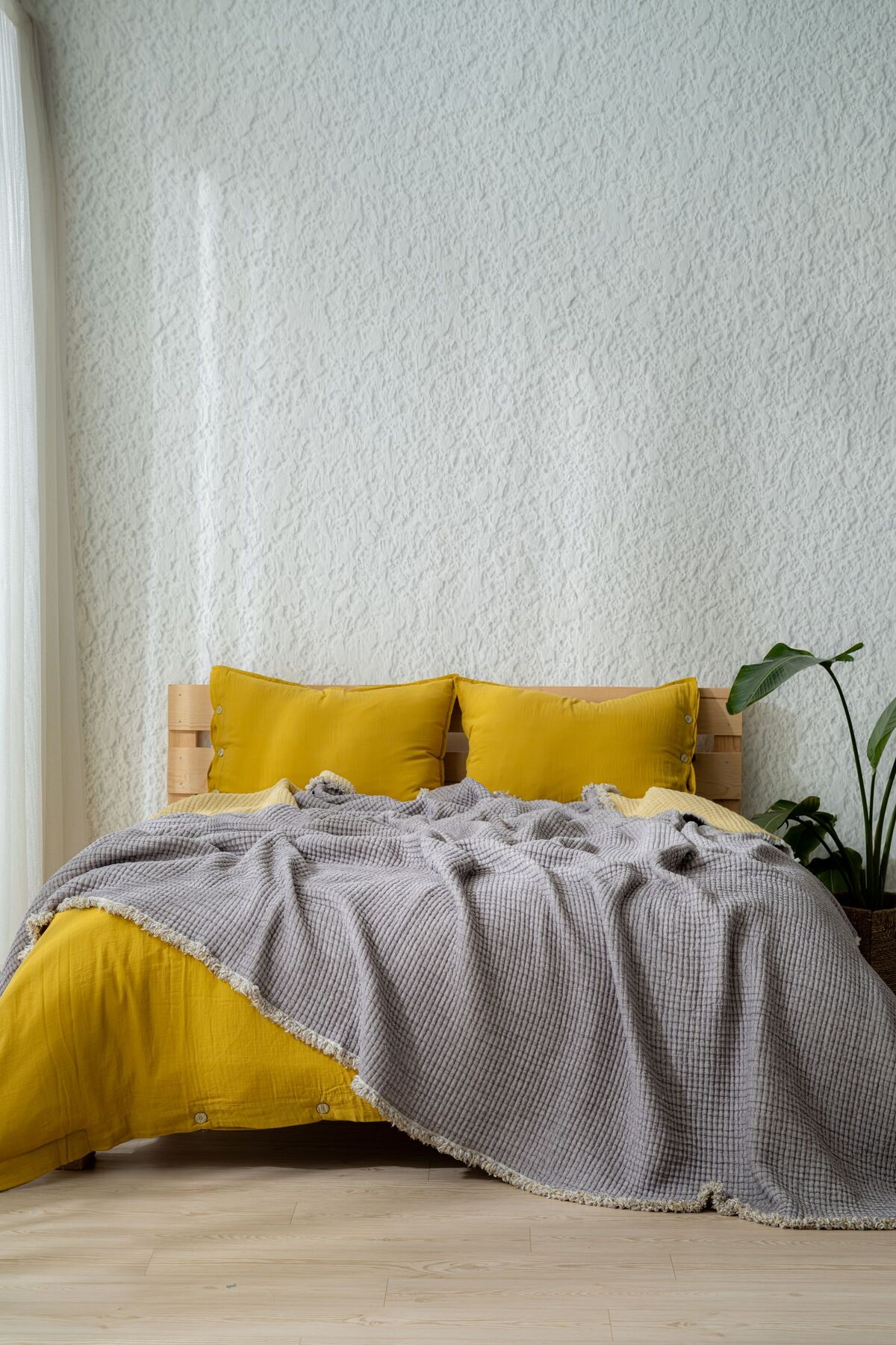 Müslin 7 Katlı Lira Serisi Yorgan Çift Kişilik 240x260cm (Çift Taraflı)