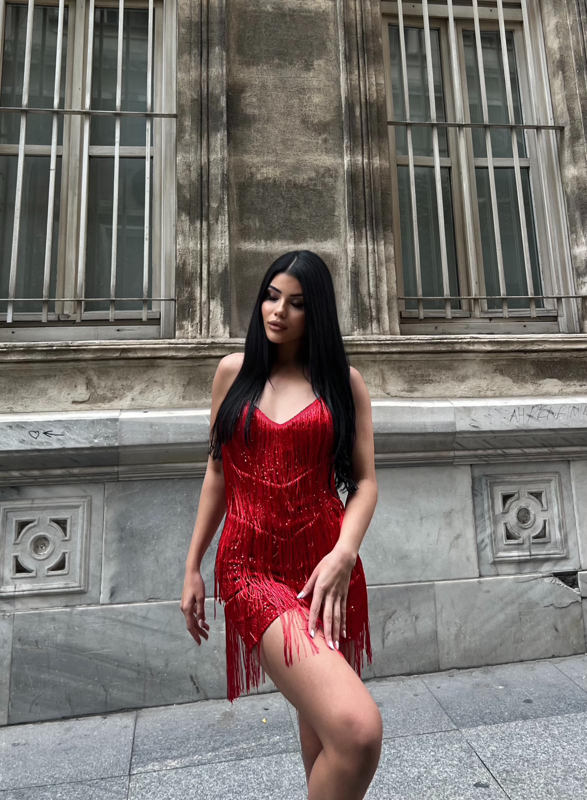 Payet saçaklı tulum