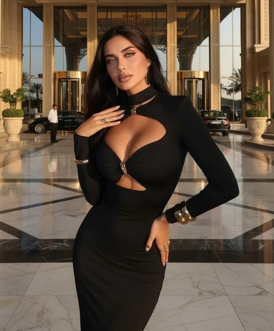 Kristal örme parlak kumaş maxi boy Elbise