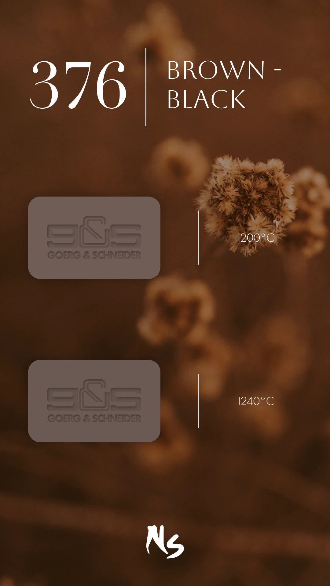 Goerg & Schneider | 376 Brown - Black · Vakumlu Seramik Çamuru