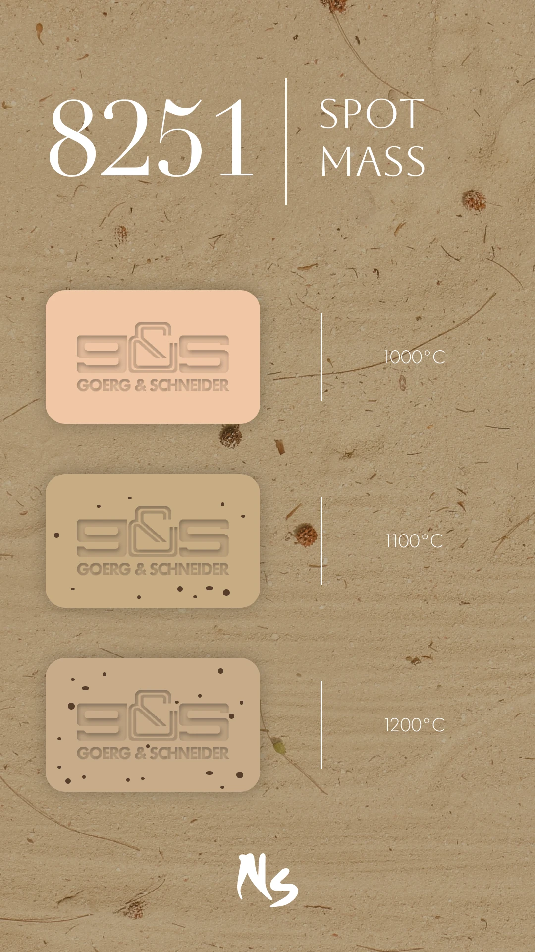 Goerg & Schneider | 8251 Spot Mass · Vakumlu Seramik Çamuru