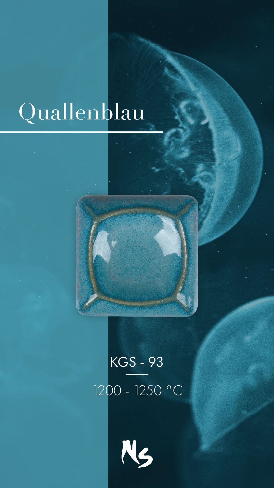 Welte / Torrecid | KGS - 93 Quallenblau · Yüksek Derece Sır