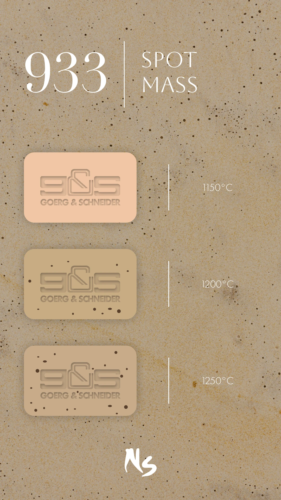 Goerg & Schneider | 933 Spot Mass · Vakumlu Seramik Çamuru