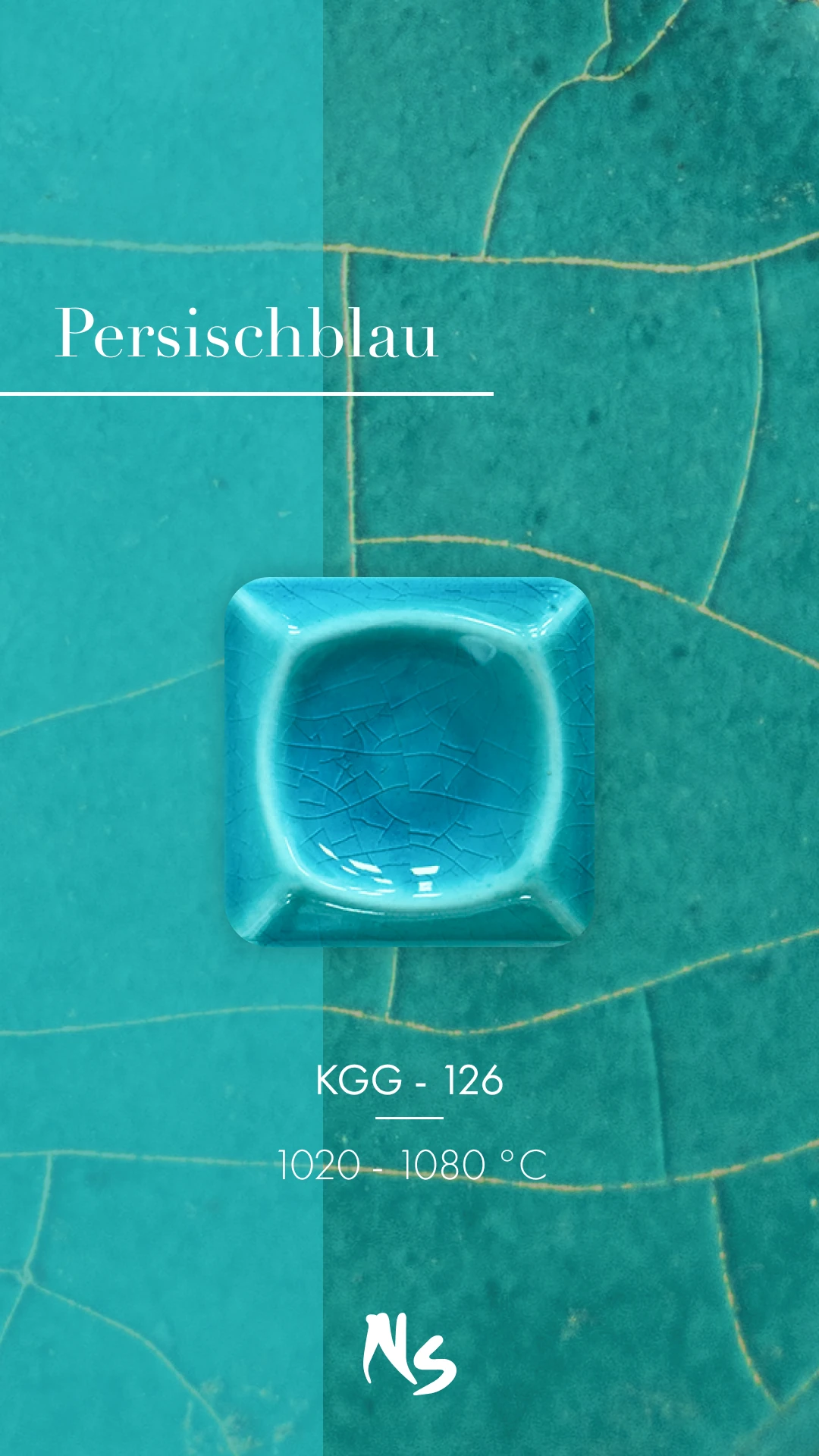 Welte / Torrecid | KGG - 126 Persischblau · Parlak Sır