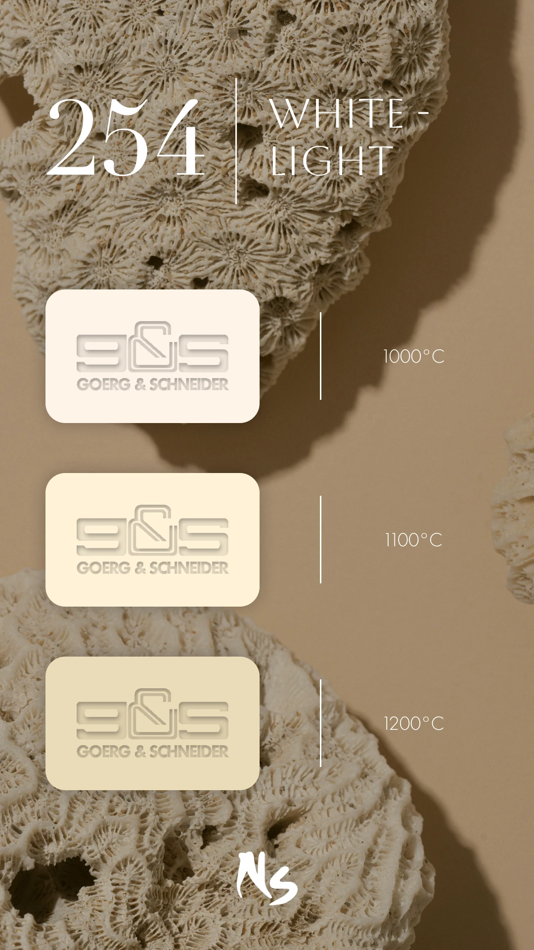 Goerg & Schneider | 254 White - Light · Vakumlu Seramik Çamuru