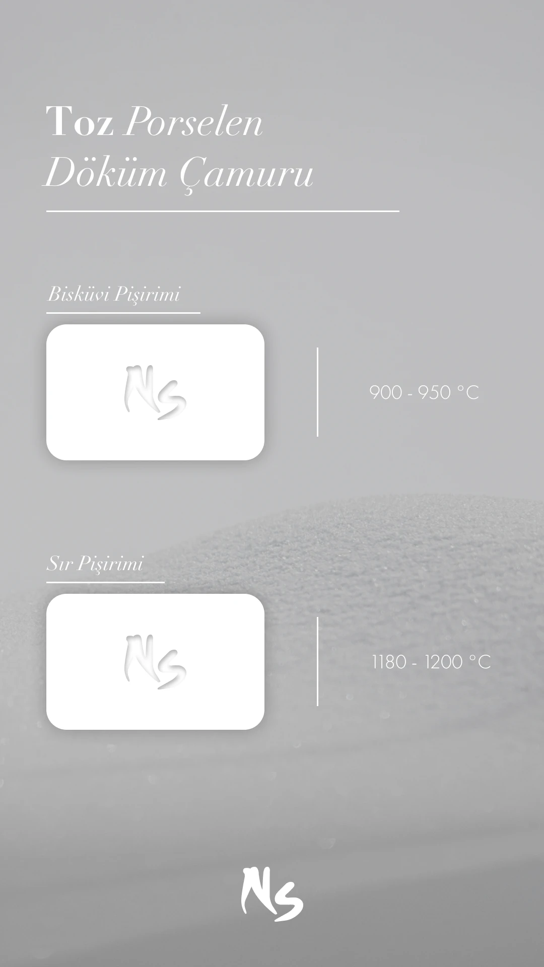 Toz Porselen Döküm Çamuru