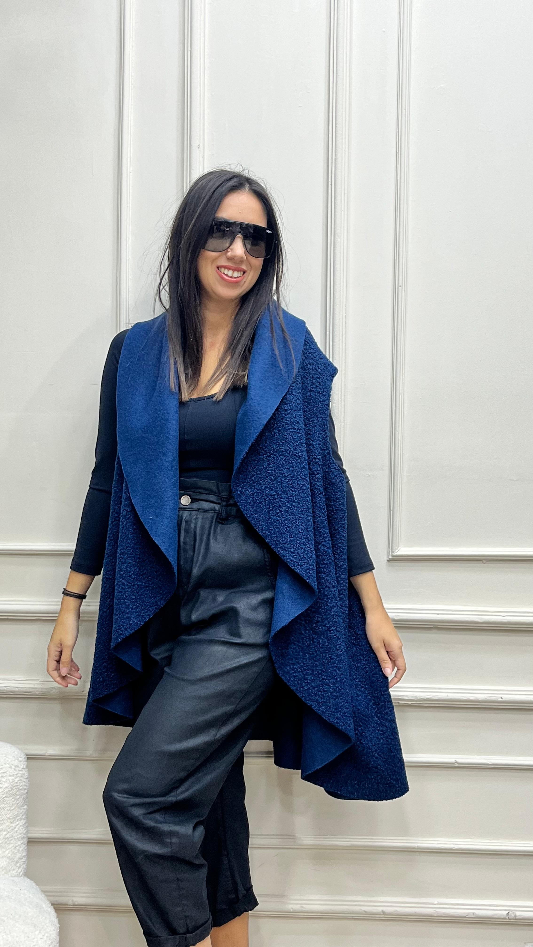 Keçe Yelek - Lacivert