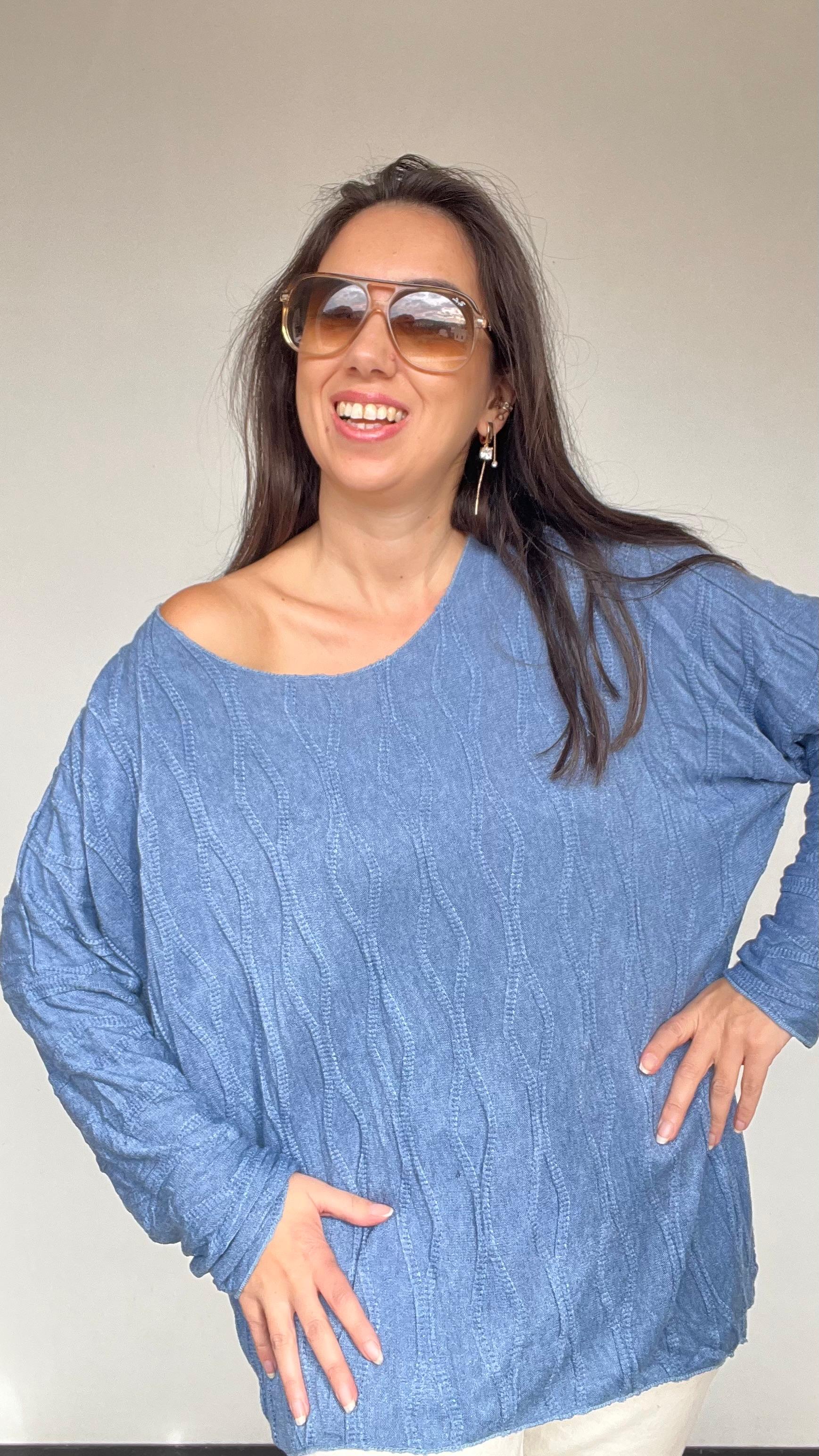 Likralı Rahat Kalıp Bluz