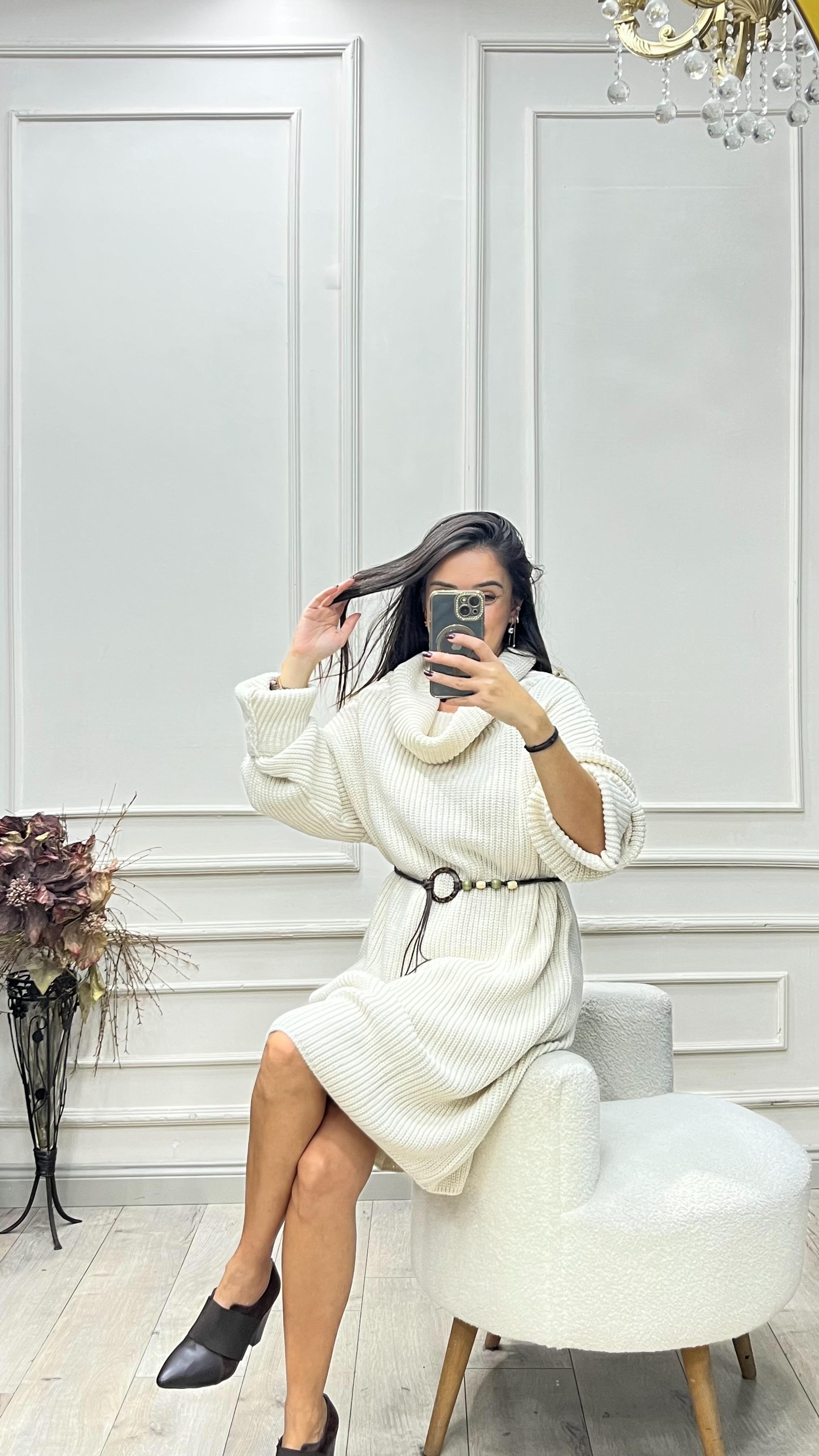 Elbise Tunik - Beyaz